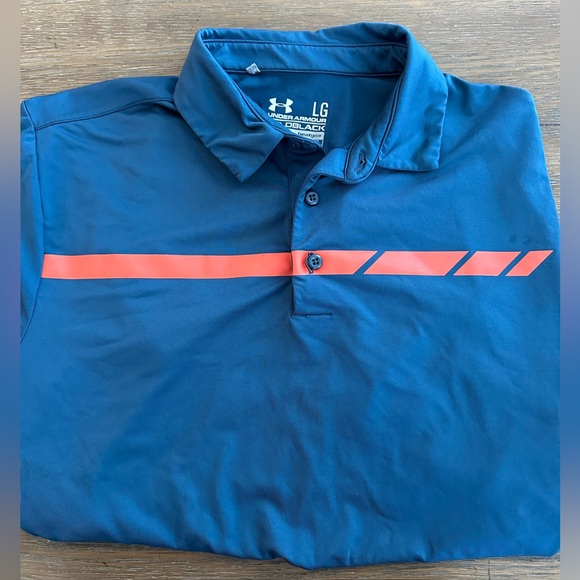 Under‎ Armour Cold Black Polo Size L - Picture 1 of 6